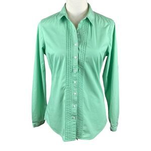 Eddie Bauer Mint Green Long Sleeve Collared Shirt, Size S‎